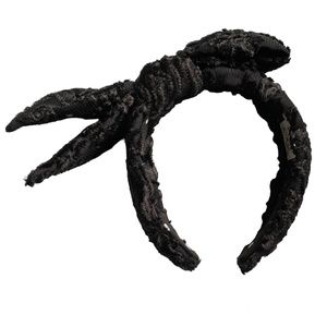 Lele Sadoughi JET BROCADE FIL COUPE HOLLY HEADBAND